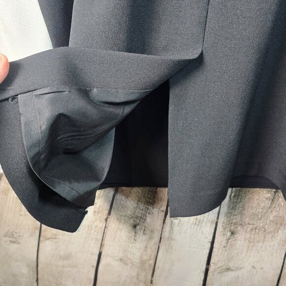 ADRIANNA PAPELL SHEATH DRESS BLACK AND WHITE DIAGONAL STRIPES WOMENS 14W - Picture 6 of 6